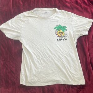 Levi's White Tee with Tropical Graphic